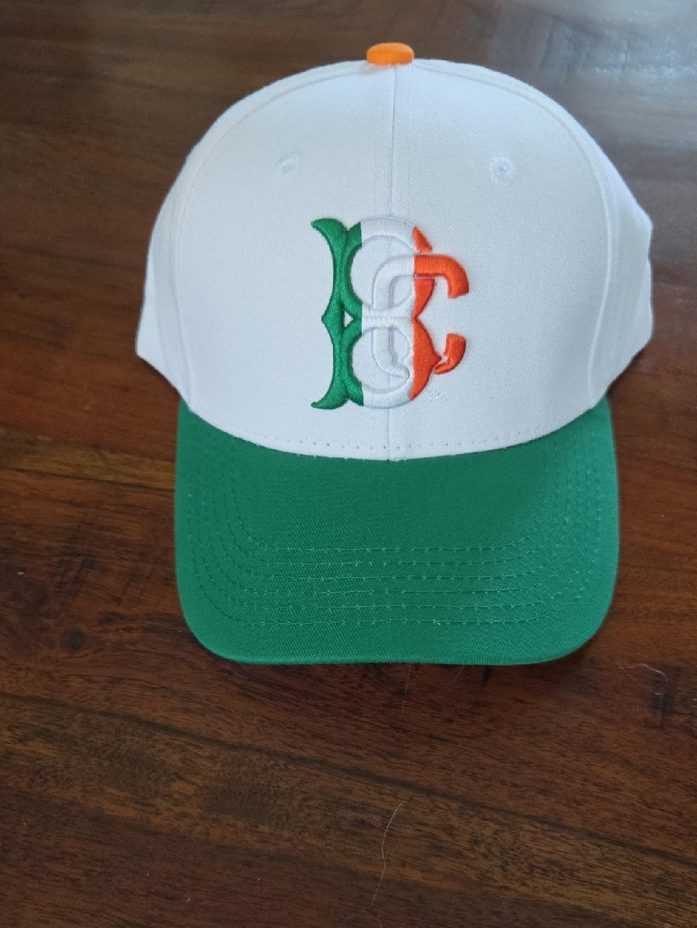 NEW Brooklyn Cyclones White and Green Embroidered Baseball Cap - Men's Hat